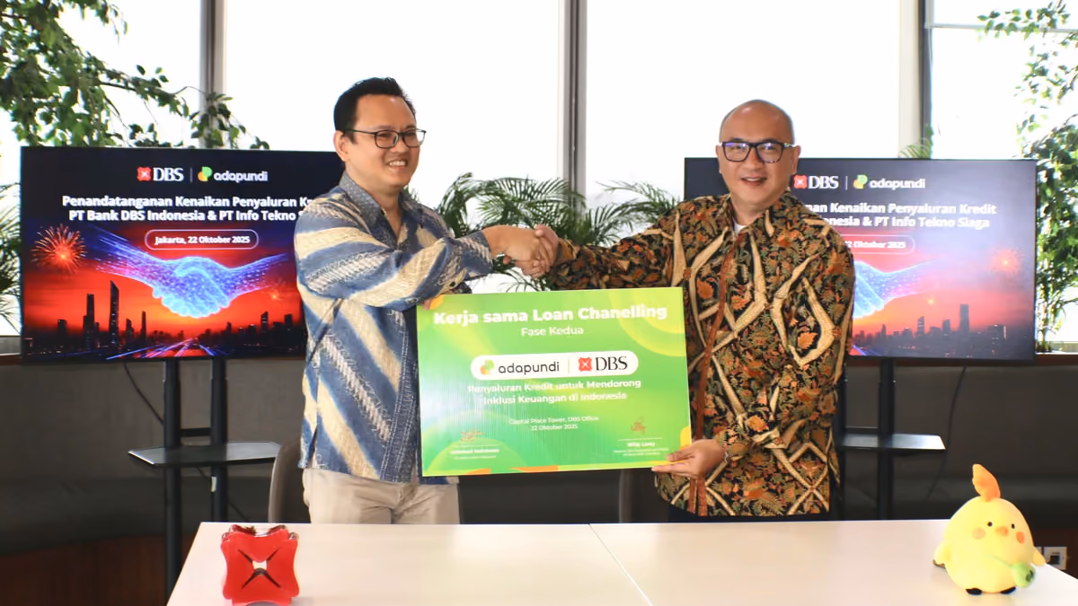 Kerja Sama Loan Channeling Adapundi dan Bank DBS Indonesia Masuki Fase Baru