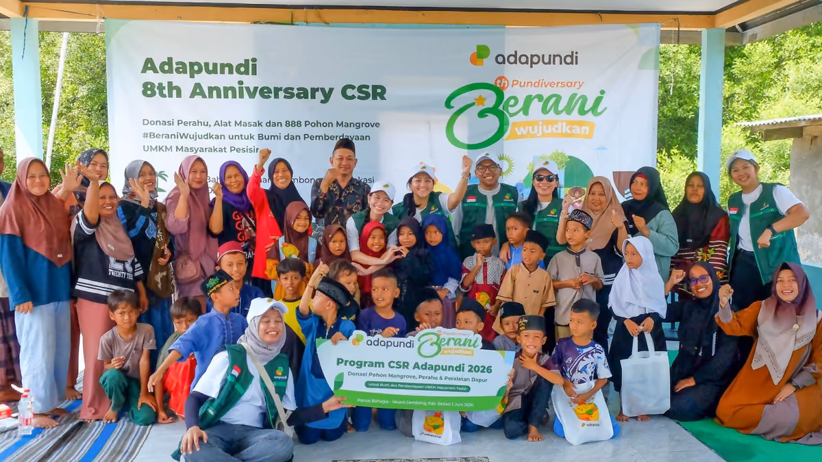 HUT ke-8, Adapundi Gelar CSR #BeraniWujudkan untuk Bumi Tanam 888 Mangrove dan Donasi Perahu
