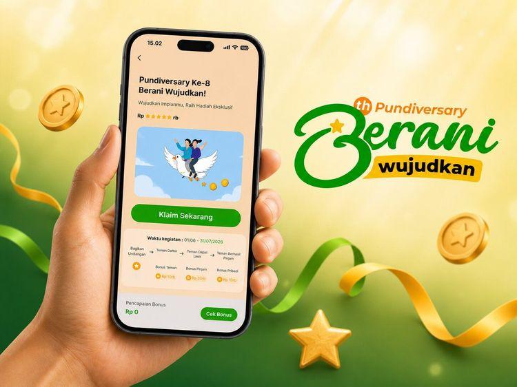 Anniversary Ke-8 Adapundi: Saatnya Berani Wujudkan dengan Diskon Bunga dan Hadiah Emas